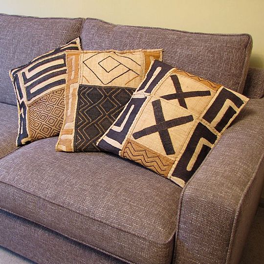 kuba cloth cushion