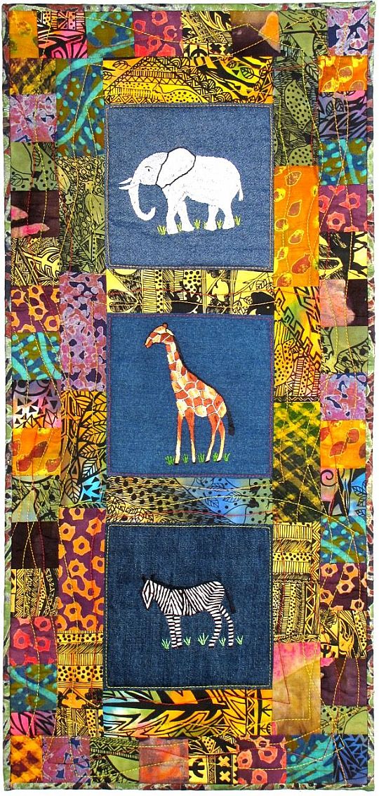 image for Mitumba Wallhanging Kit - Wildlife Trio