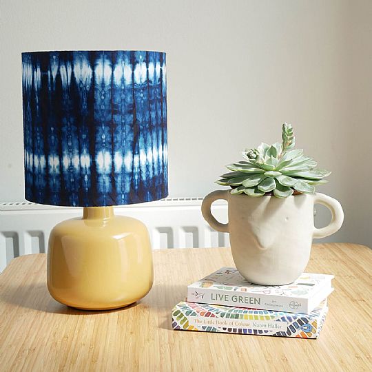 Photo for Wide Indigo Stripe Small Lampshade