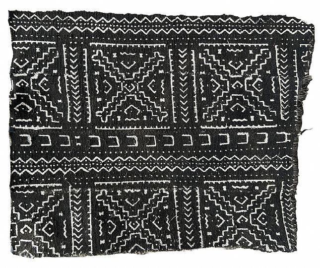 image for Black Mud Cloth Fragment